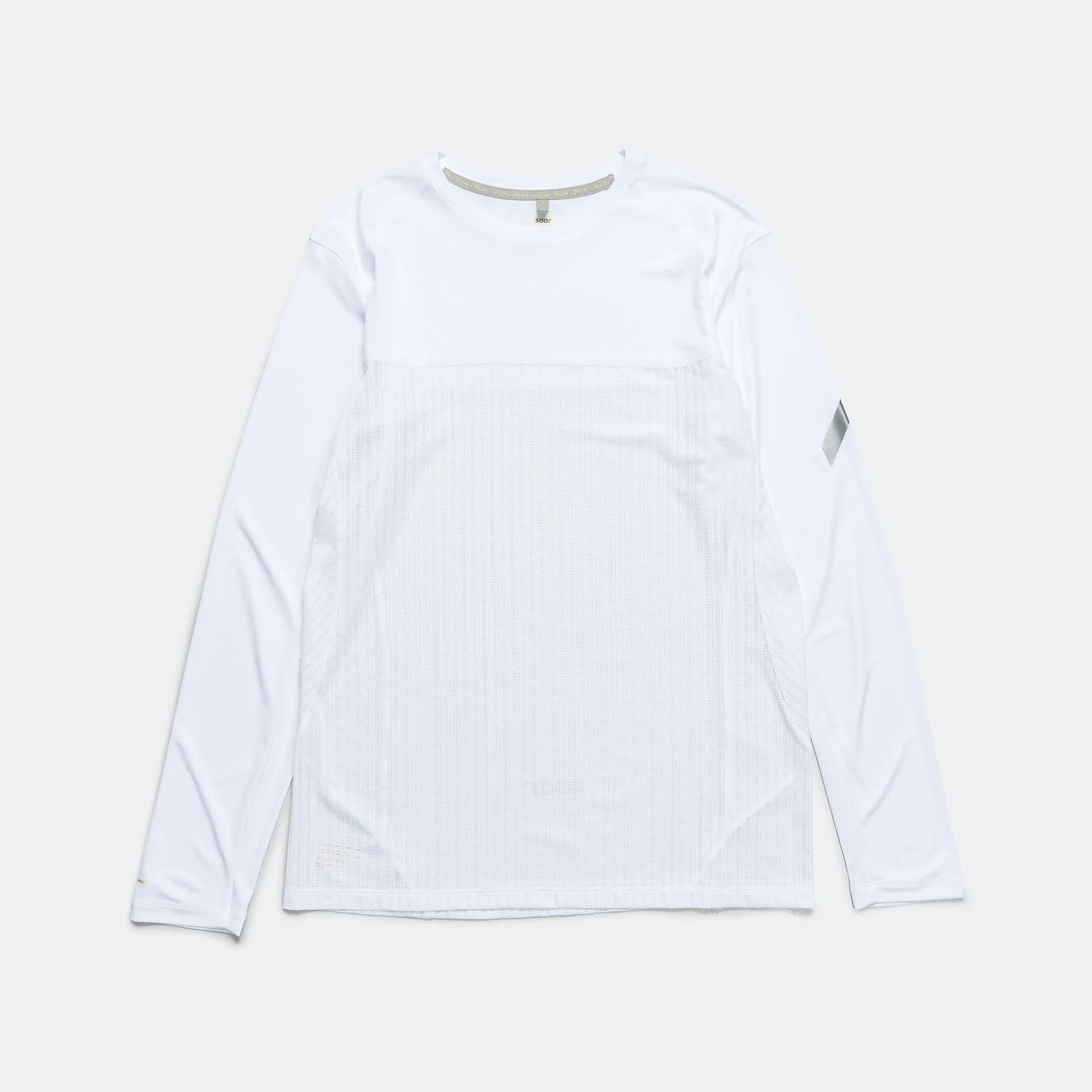 Mens Long Sleeve Hot Weather Tee - White