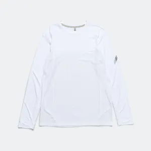 Mens Long Sleeve Hot Weather Tee - White