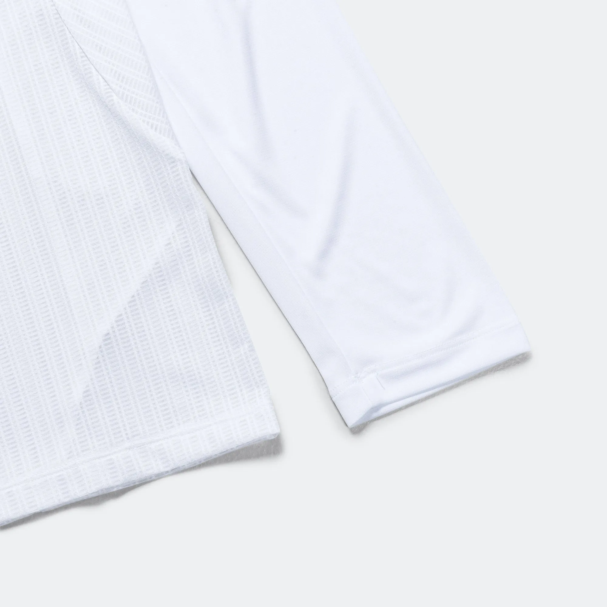 Mens Long Sleeve Hot Weather Tee - White