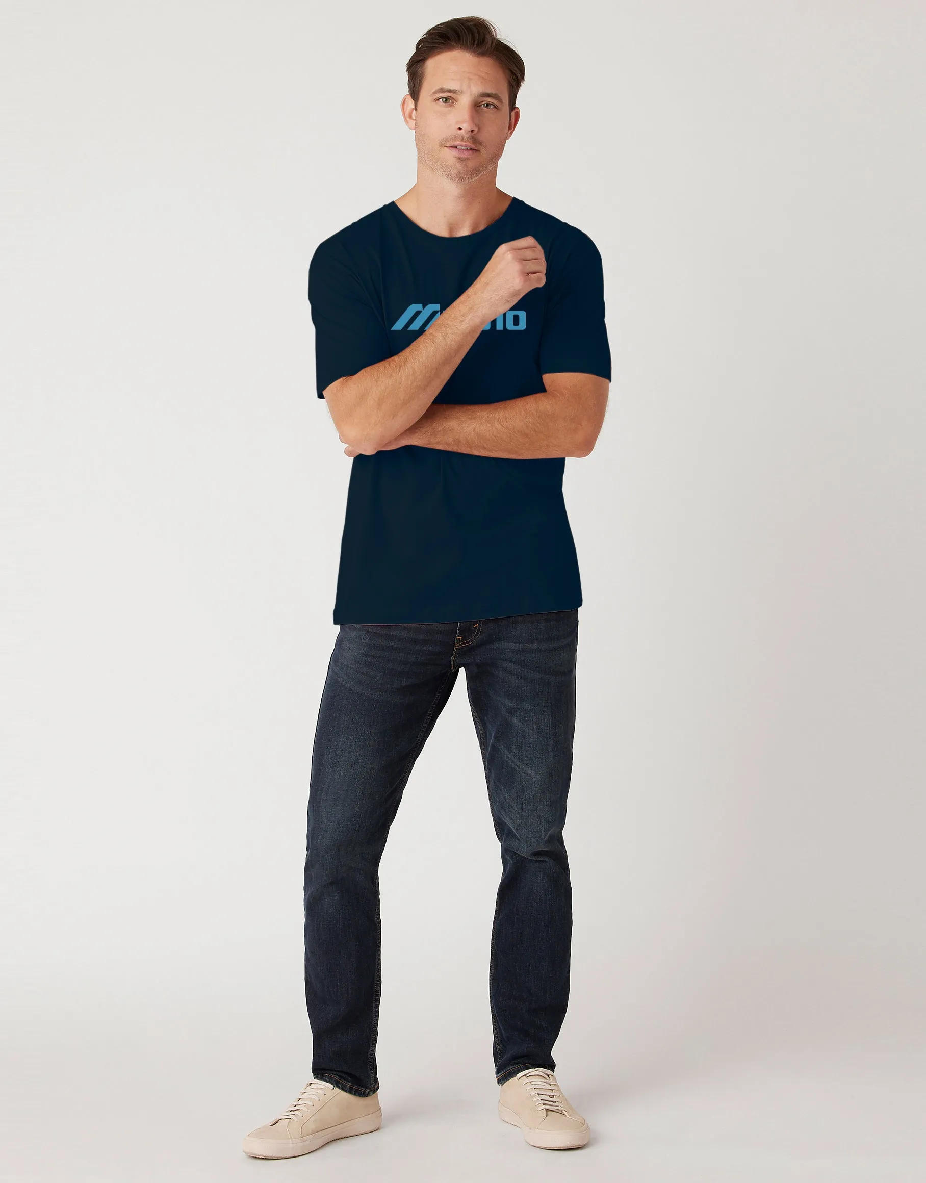 Men's Printed T-shirt Navy Med Printed