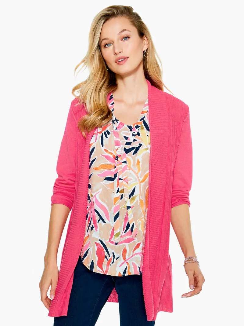 NIC ZOE Twirl Away Cardigan, Size Medium