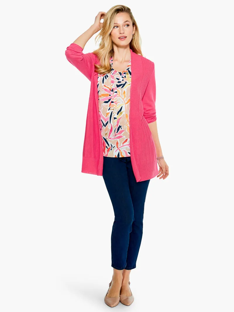 NIC ZOE Twirl Away Cardigan, Size Medium