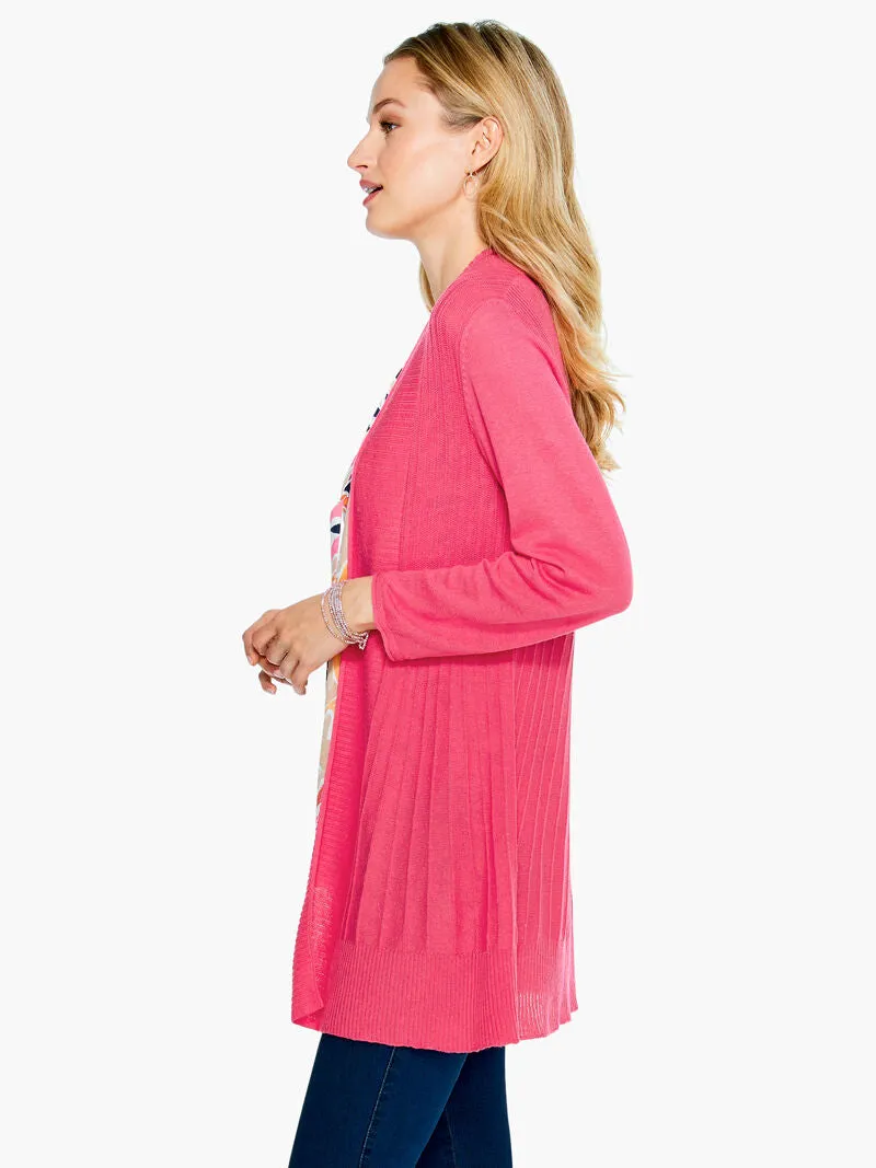 NIC ZOE Twirl Away Cardigan, Size Medium