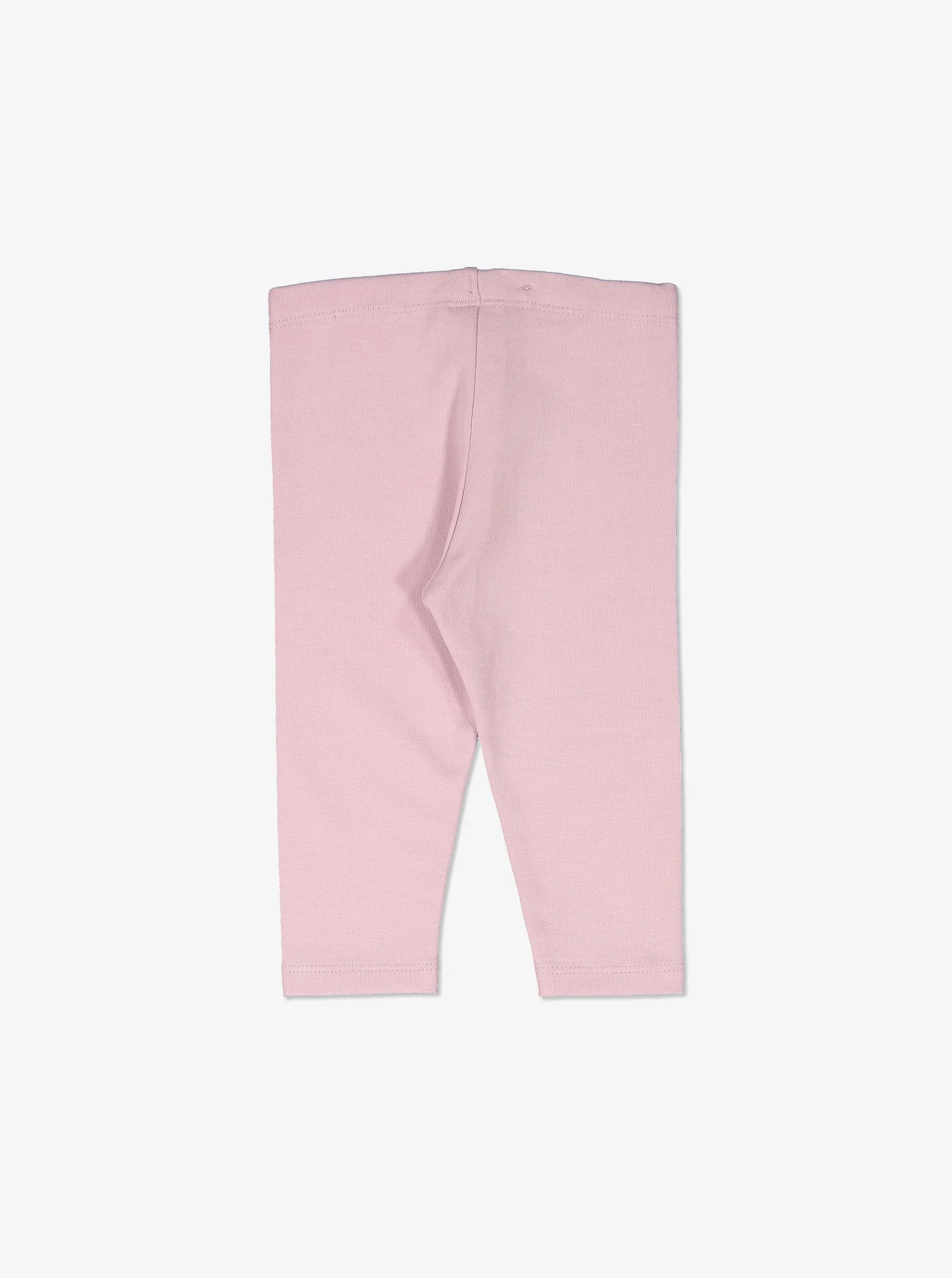 Organic Pink Baby Leggings