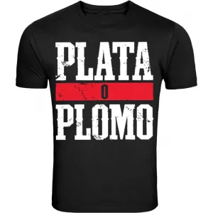 Pablo Escobar Plug Tee Plata o Plomo Columbian Drug Lord Medellin Narcos T-Shirt Tee
