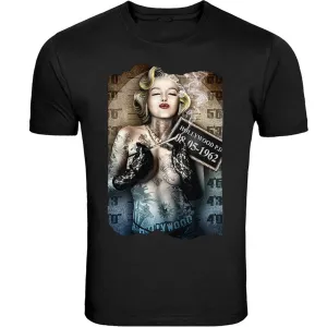 Red Lips Marilyn Monroe Tee S - 5XL T-Shirt Tee