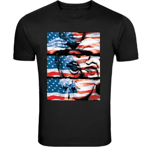 Red Lips Sexy Girl Rolling Joint Unisex S - 5XL Black T-shirt