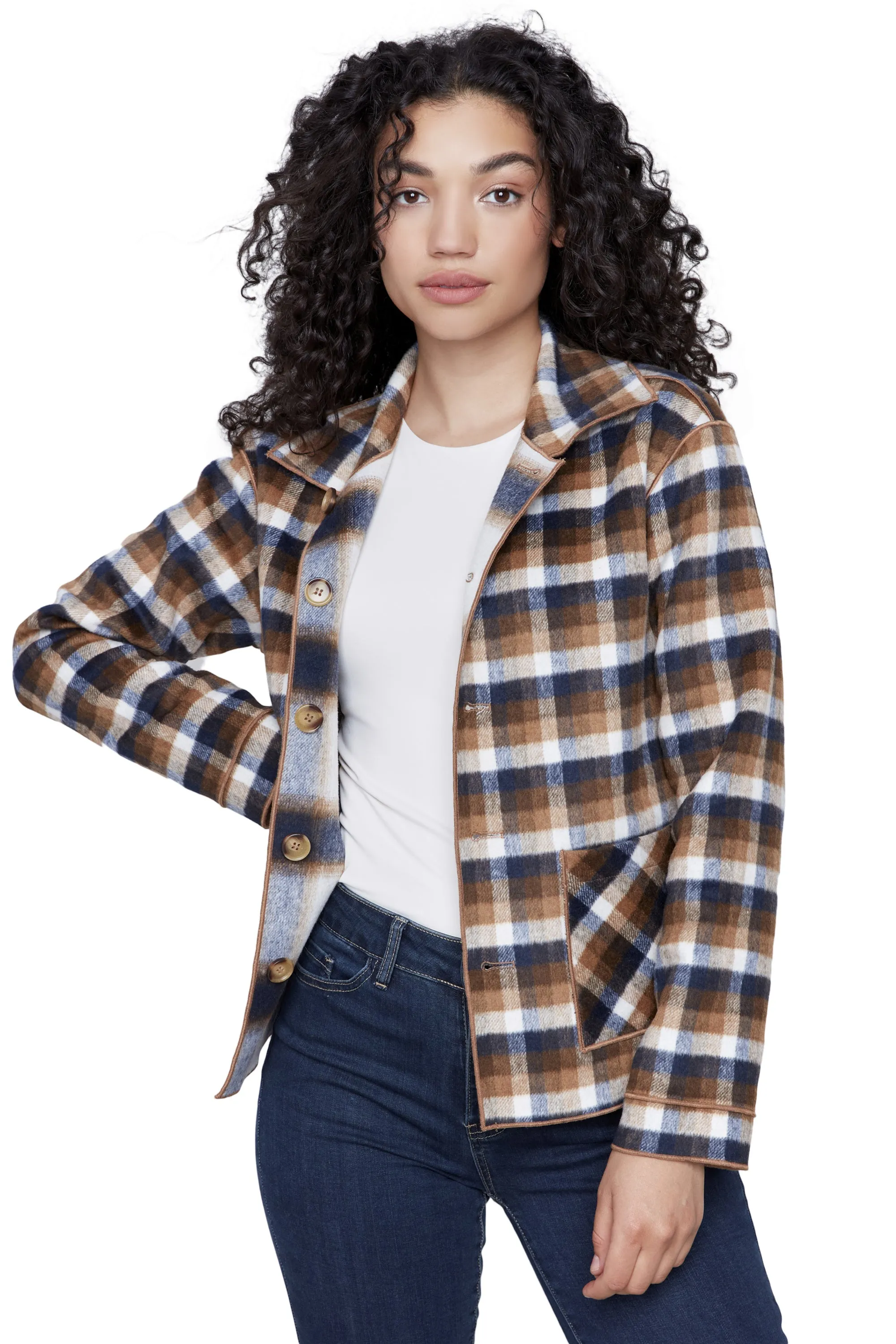 Reversible Plaid Jacket