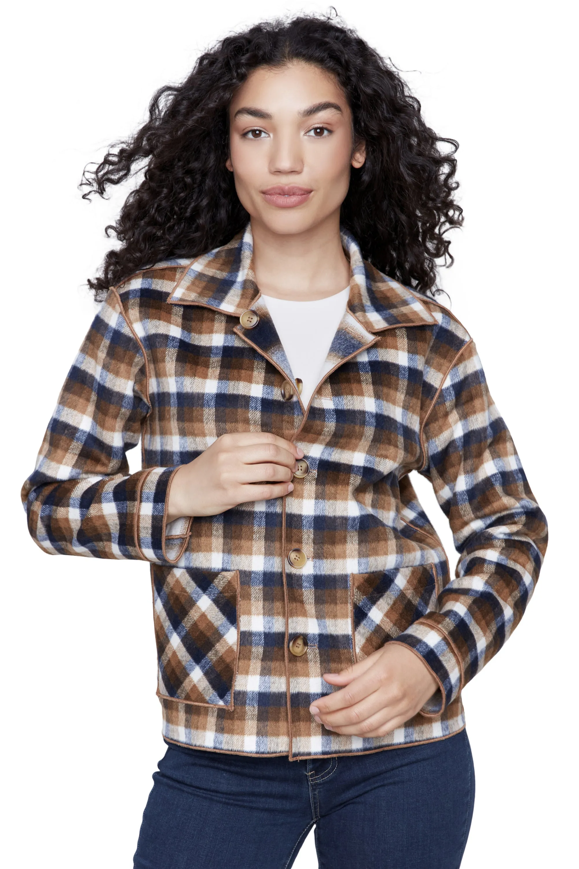 Reversible Plaid Jacket