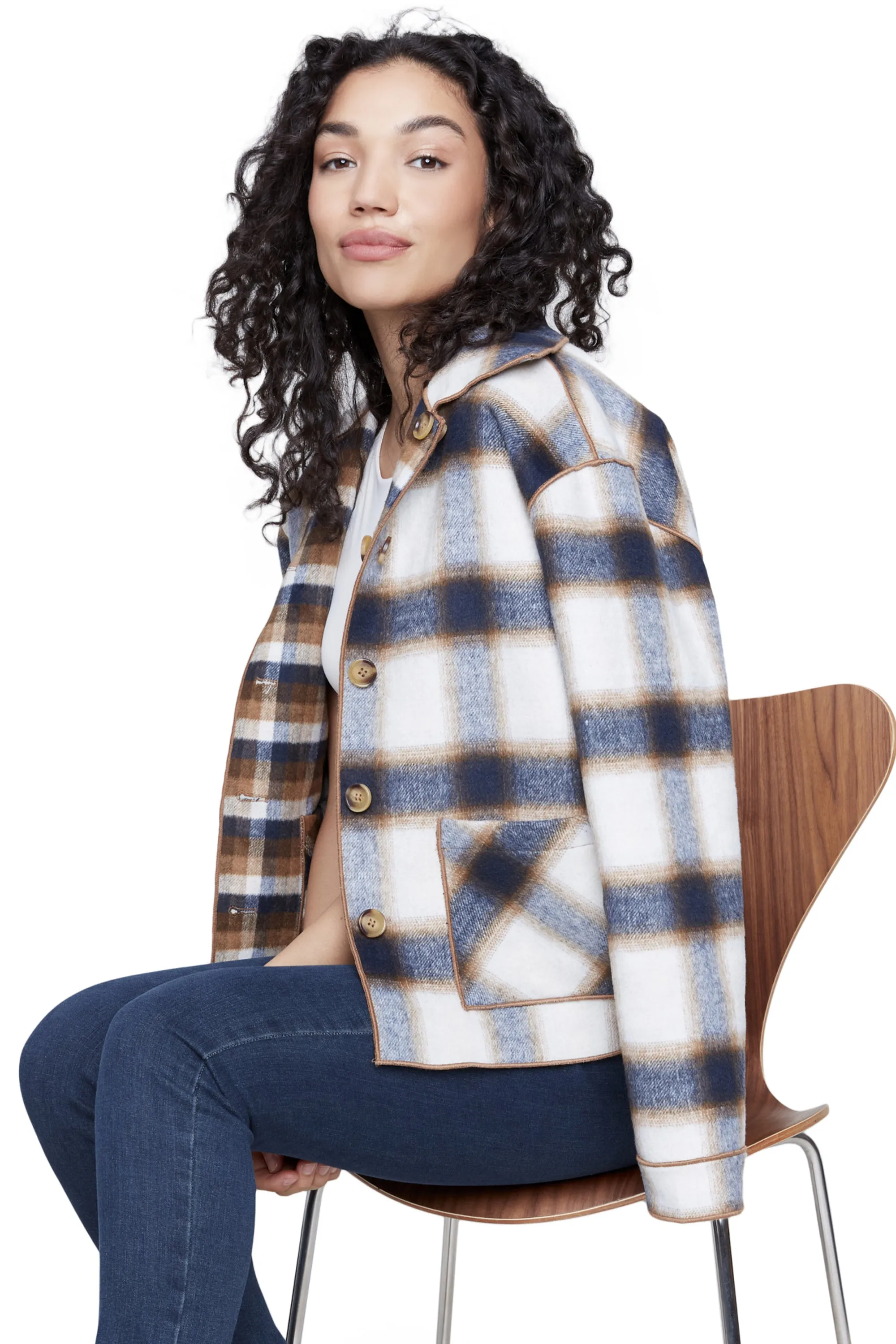 Reversible Plaid Jacket