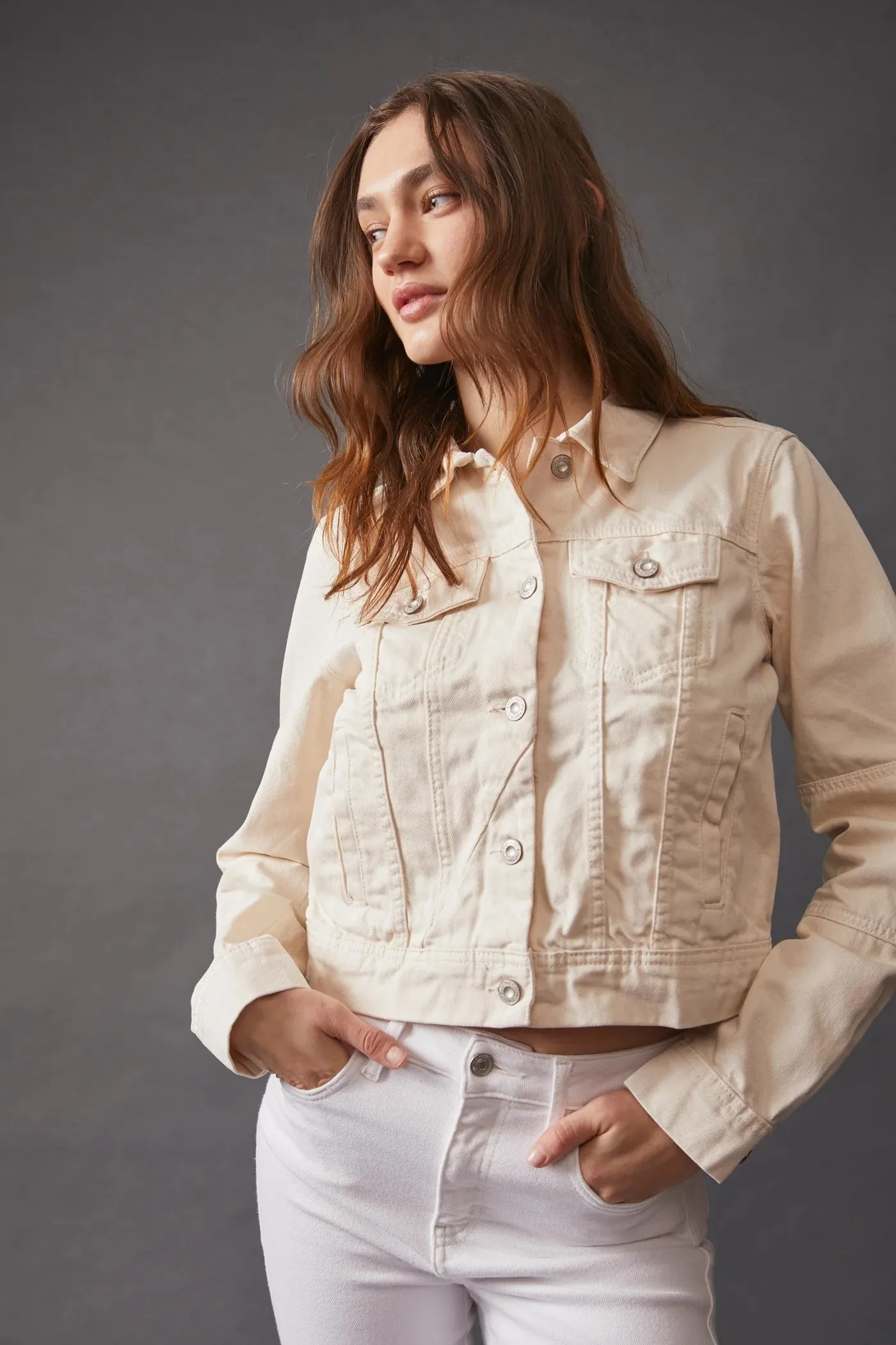 Rumors Denim Jacket | Ecru