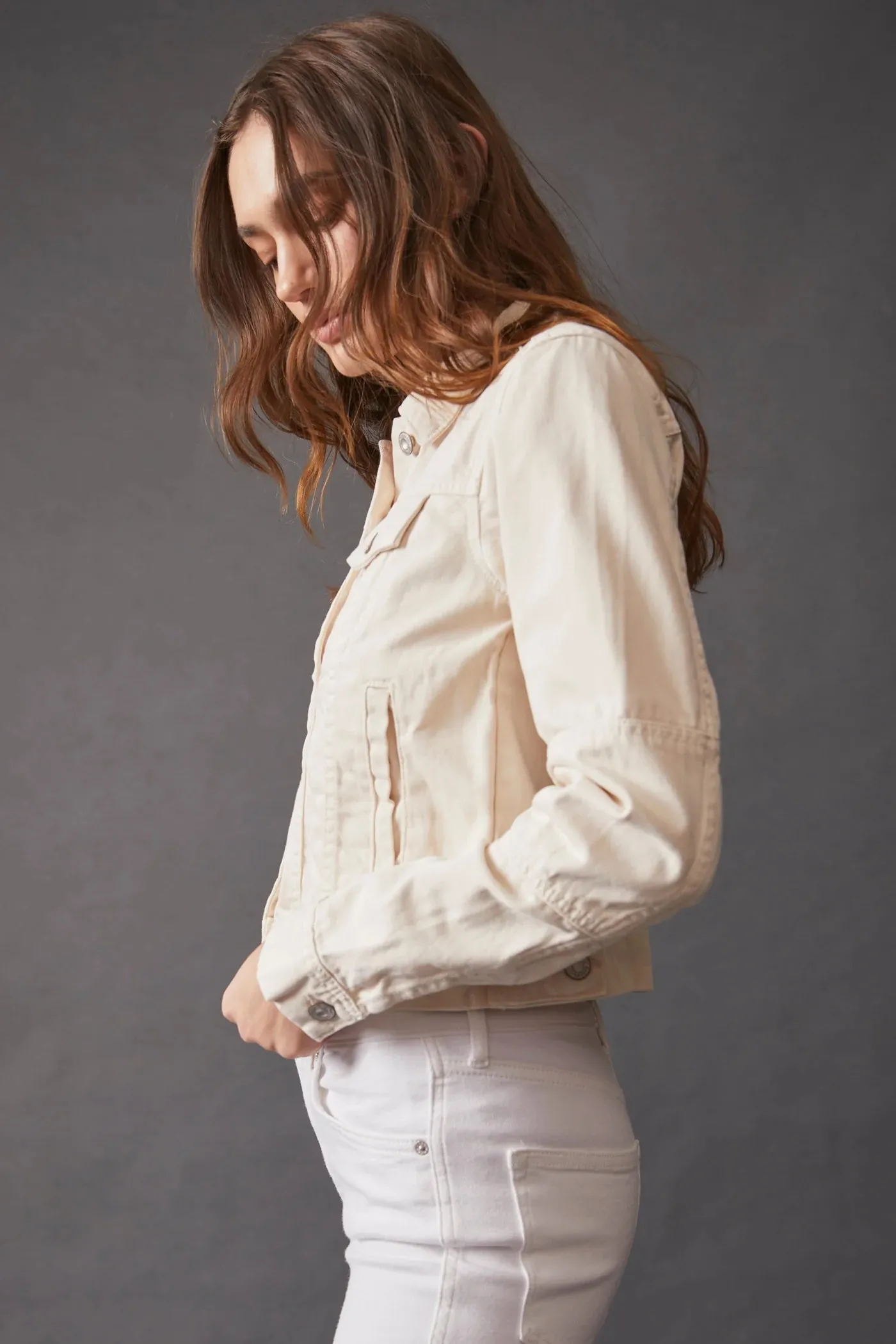 Rumors Denim Jacket | Ecru
