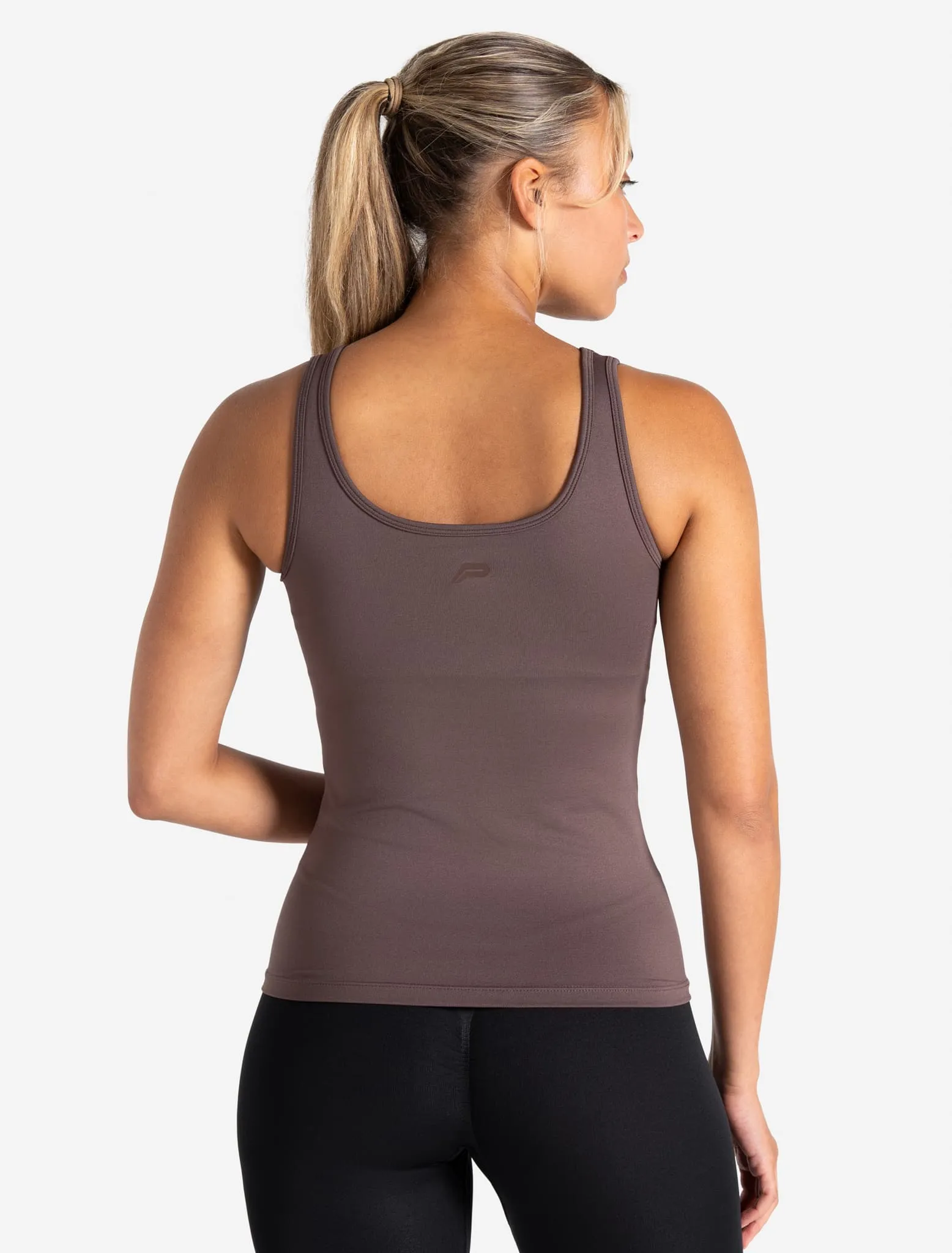Sculpt Seamless Built-In Bra Vest - Mocha