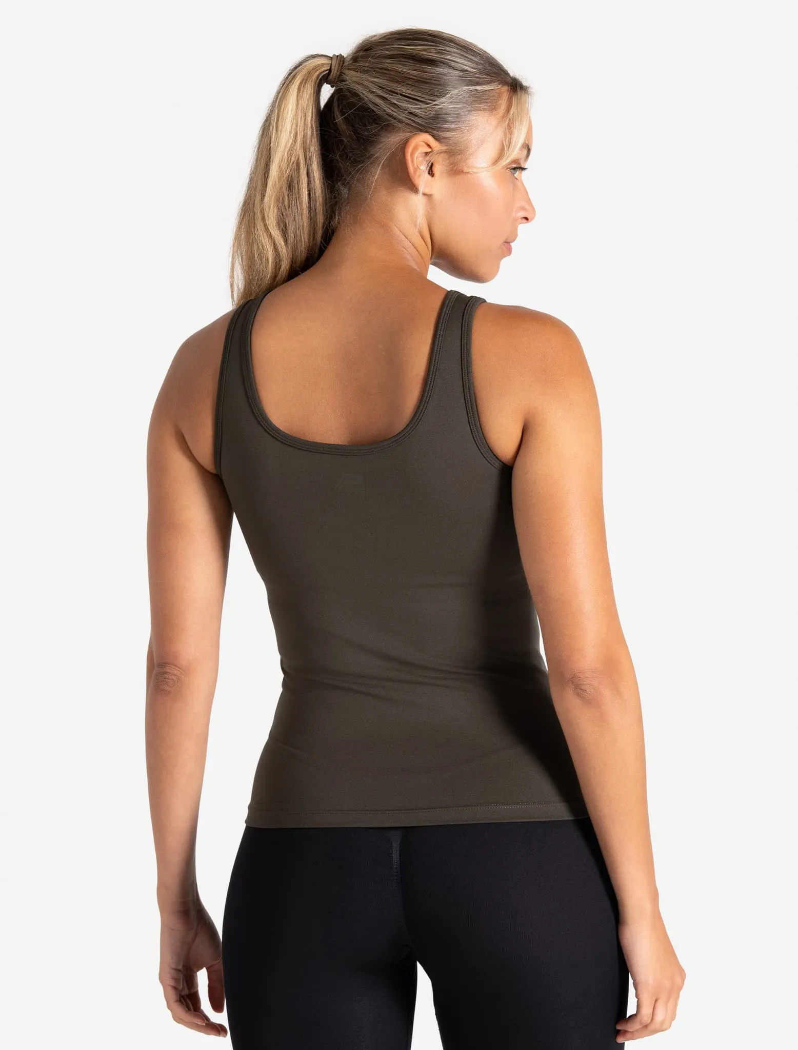 Sculpt Seamless Built-In Bra Vest - Olive