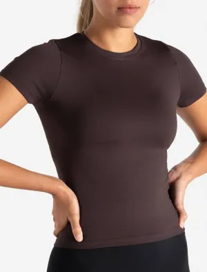 Sculpt Seamless T-Shirt - Espresso