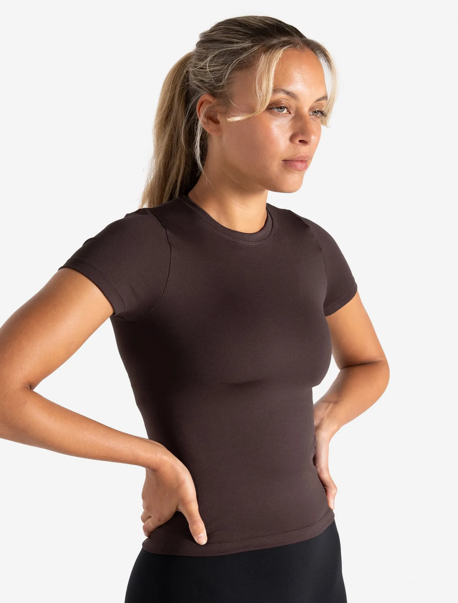 Sculpt Seamless T-Shirt - Espresso