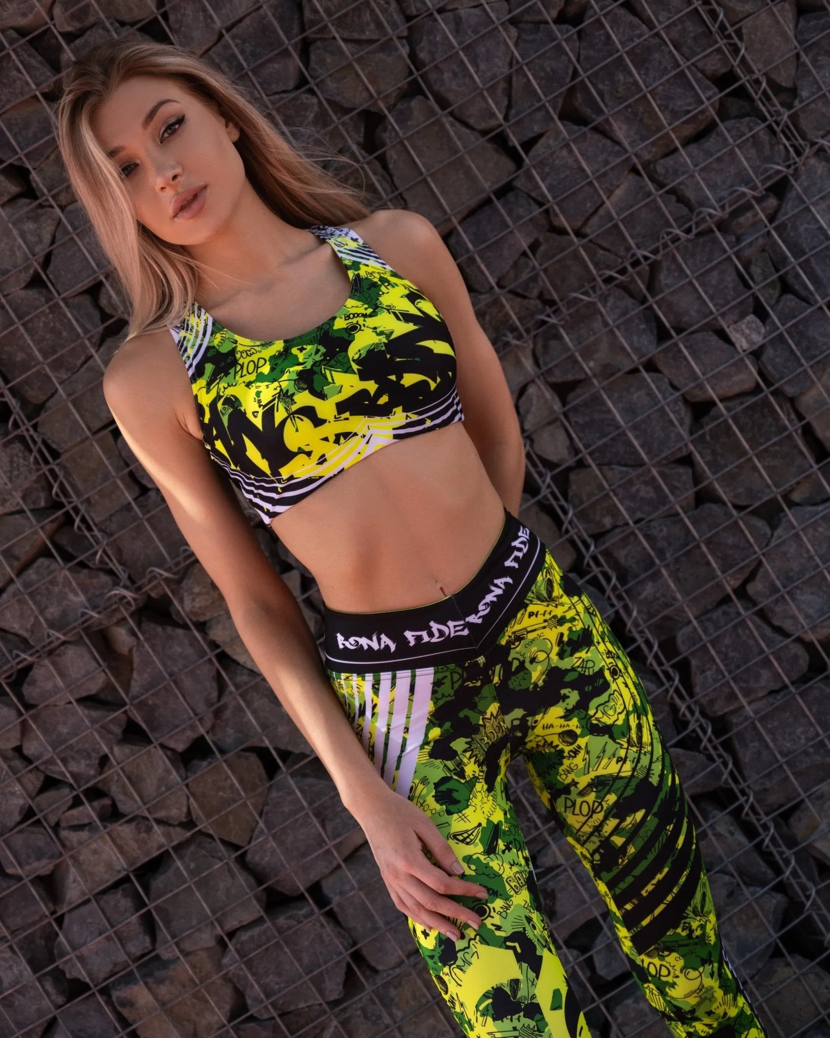 Sports Bras MuscleTop Military Edition Yellow Neon