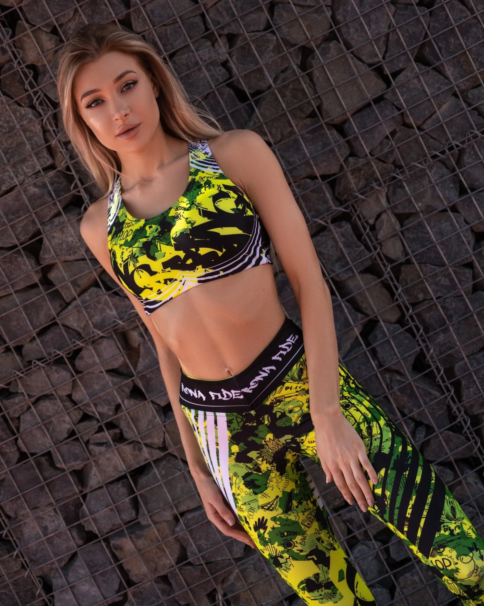 Sports Bras MuscleTop Military Edition Yellow Neon