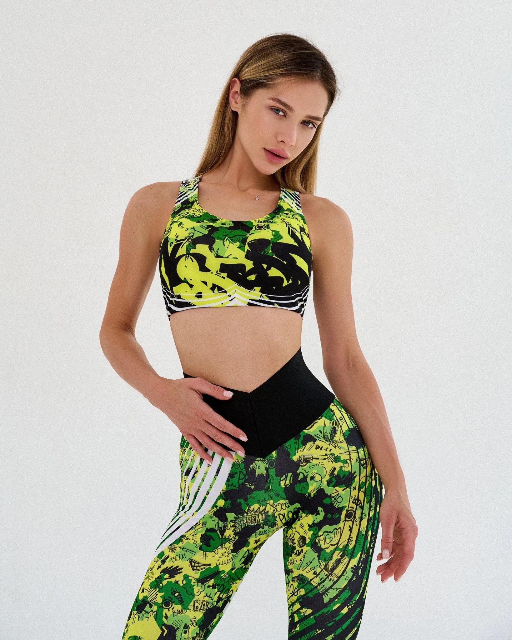 Sports Bras MuscleTop Military Edition Yellow Neon