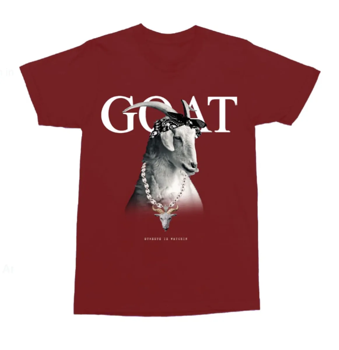 Streetz Iz Watchin Men's Short Sleeve Goat T-Shirt