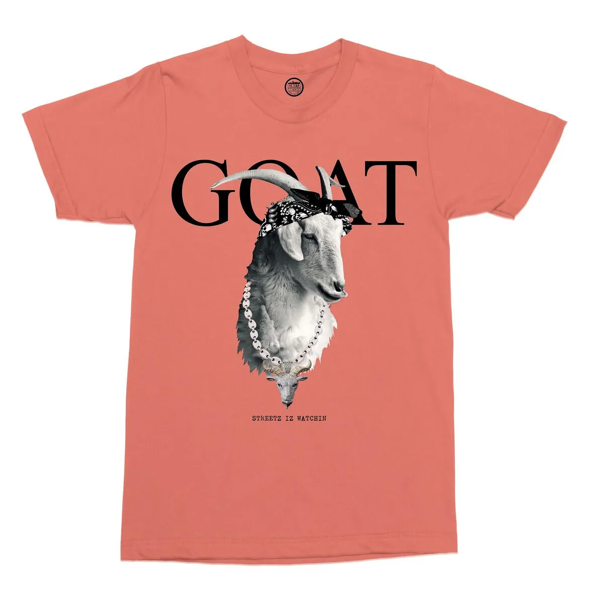 Streetz Iz Watchin Men's Short Sleeve Goat T-Shirt