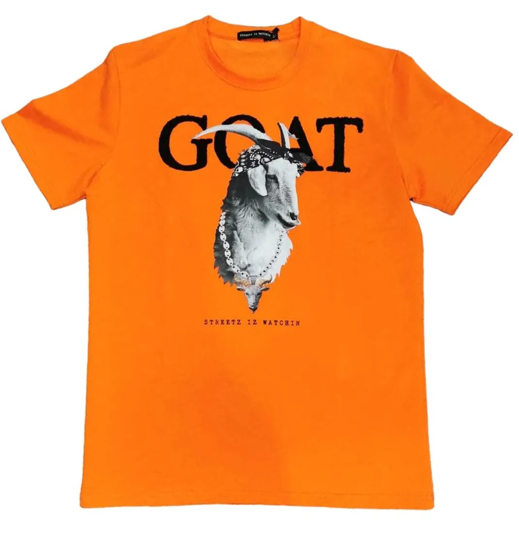 Streetz Iz Watchin Men's Short Sleeve Goat T-Shirt