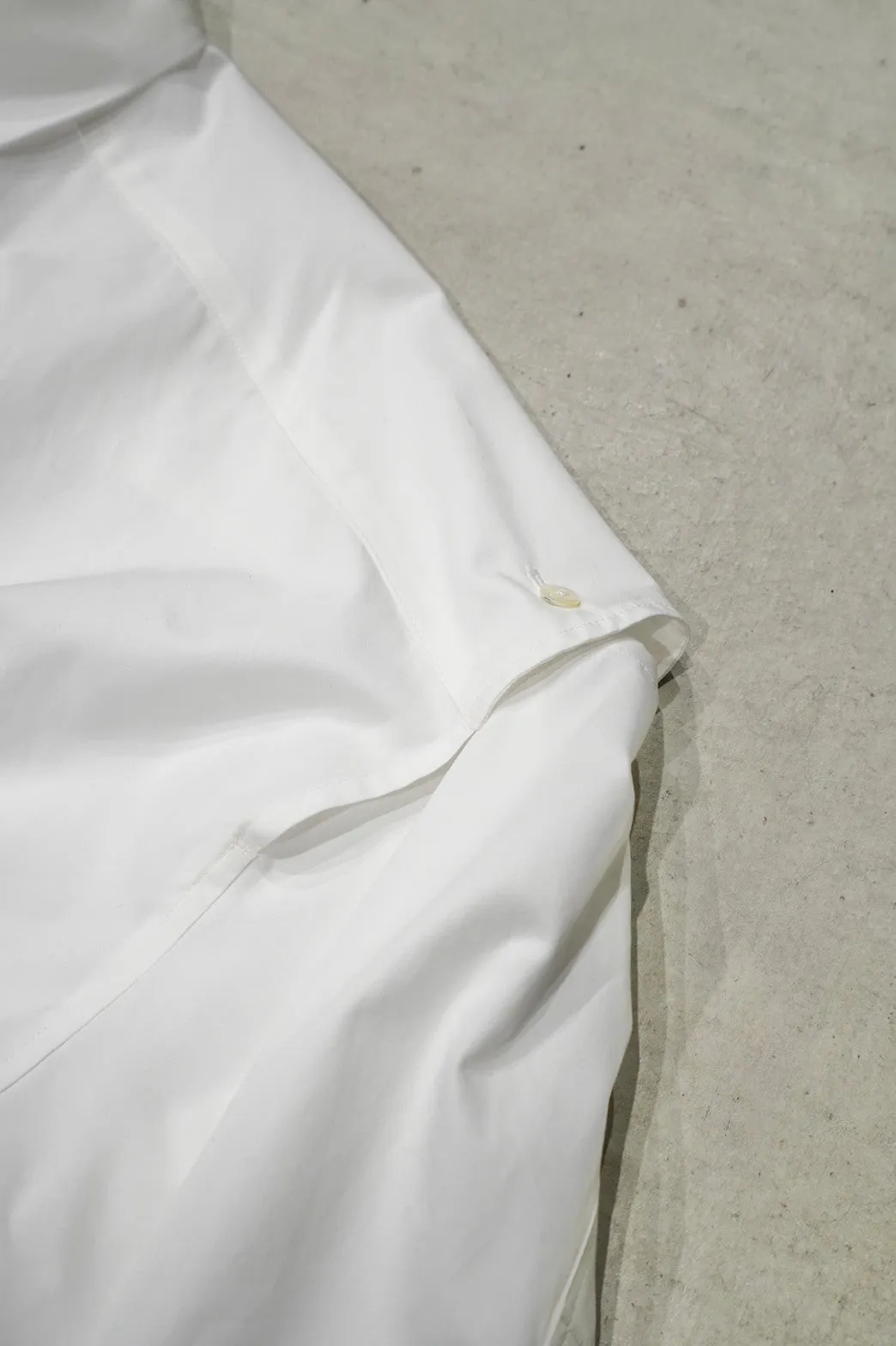 Tape Gathered Shirts (WHITE)