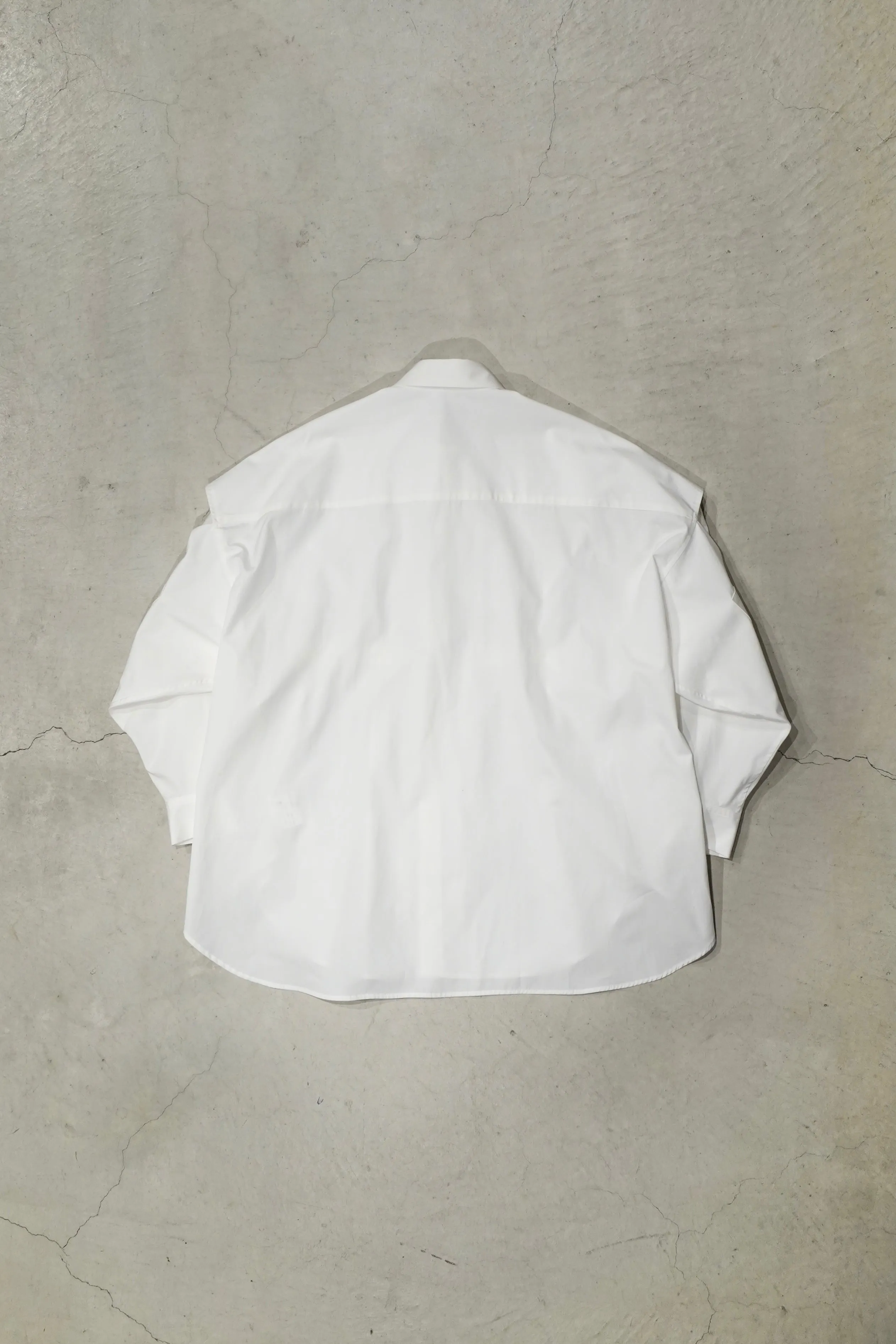 Tape Gathered Shirts (WHITE)