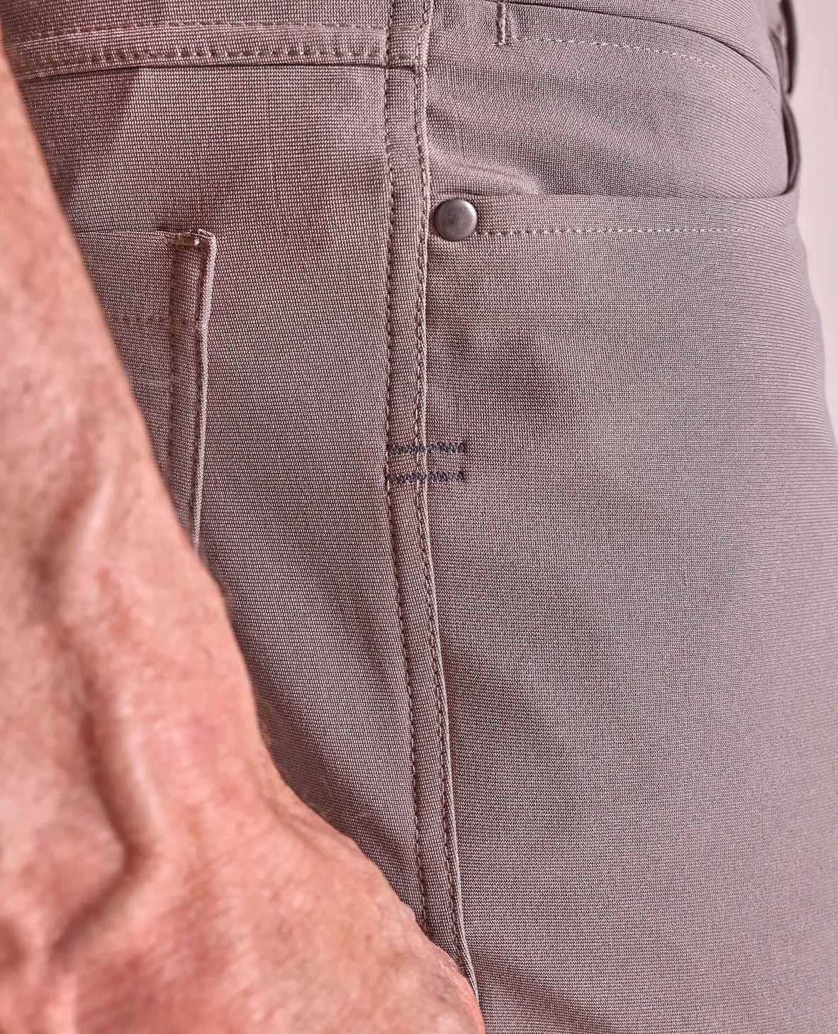 The Voyager - Performance Knit 5-Pocket Pant - Taupe