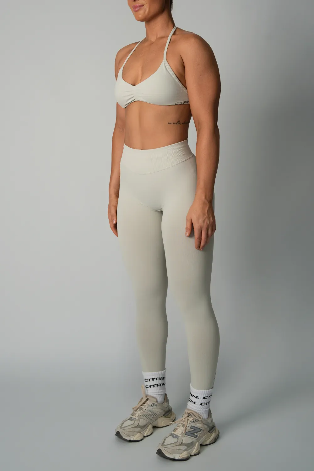 TRUE SHAPE FULL LENGTH LEGGINGS - LIGHT GREY