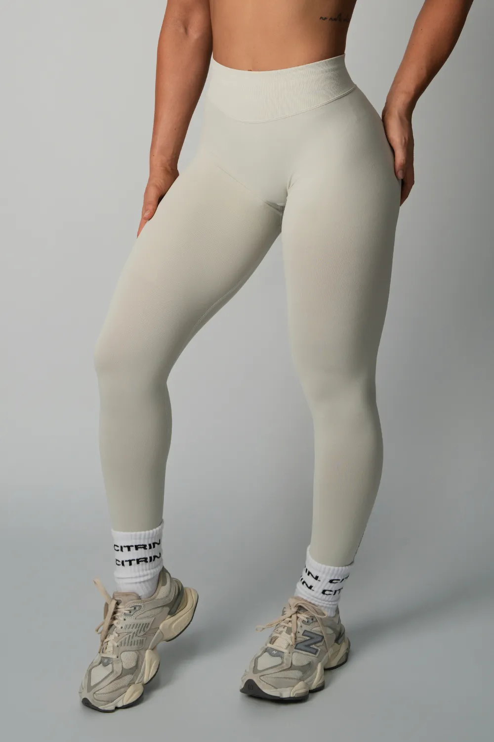 TRUE SHAPE FULL LENGTH LEGGINGS - LIGHT GREY