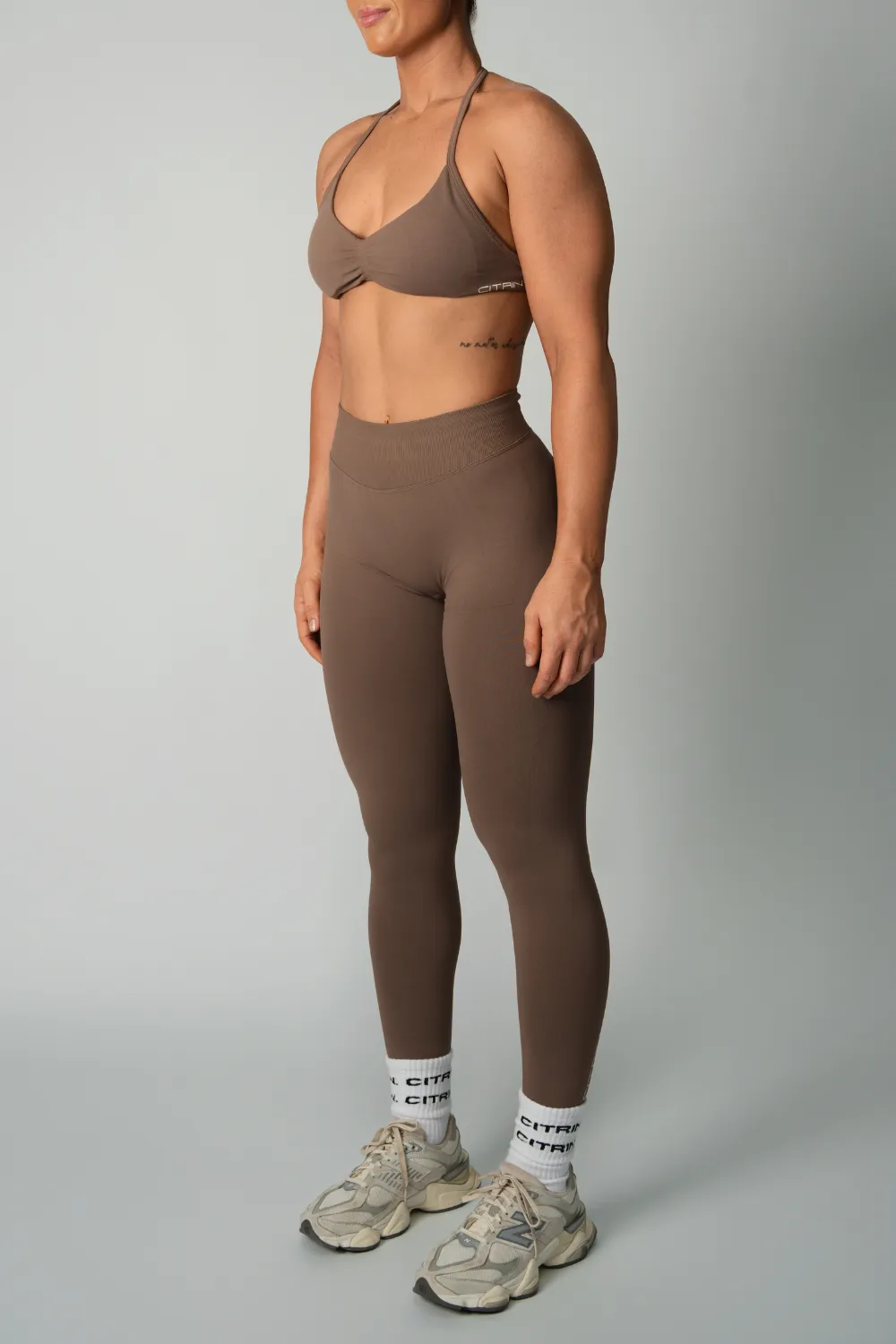 TRUE SHAPE FULL LENGTH LEGGINGS - MOCHA