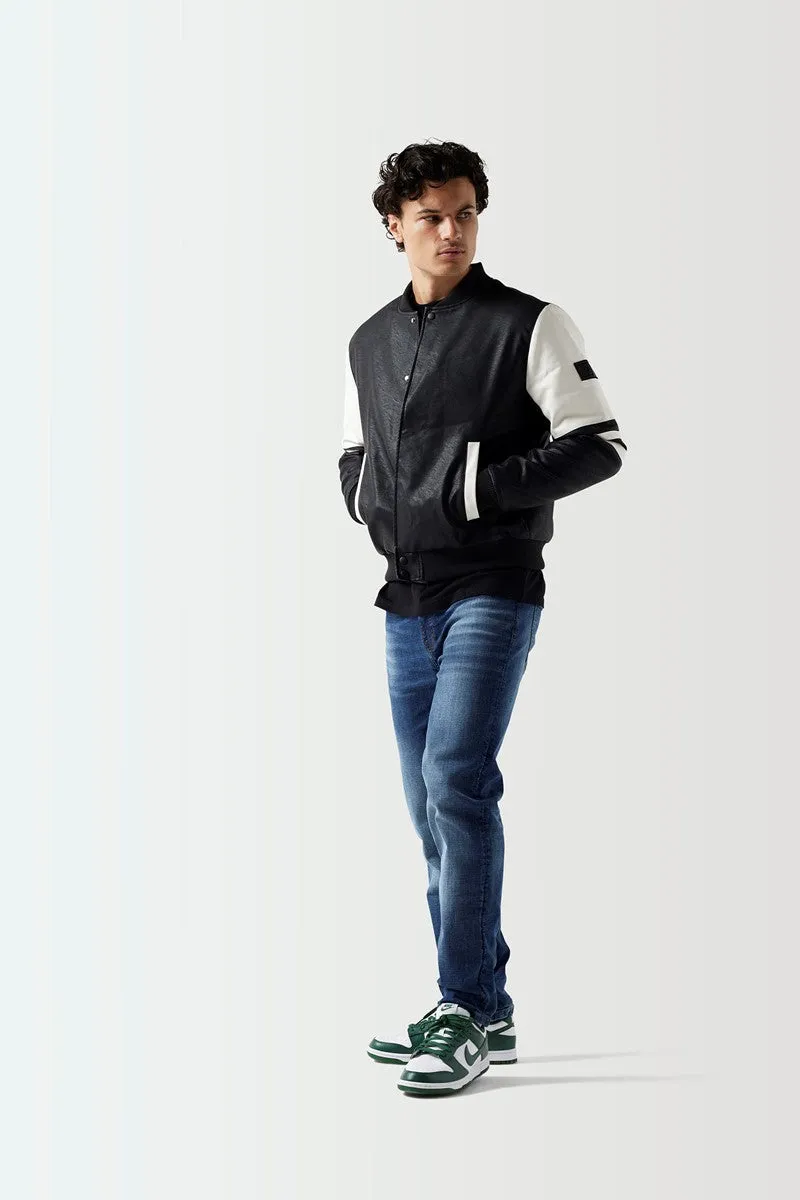 Varsity Jacket - Black/Marshmallow