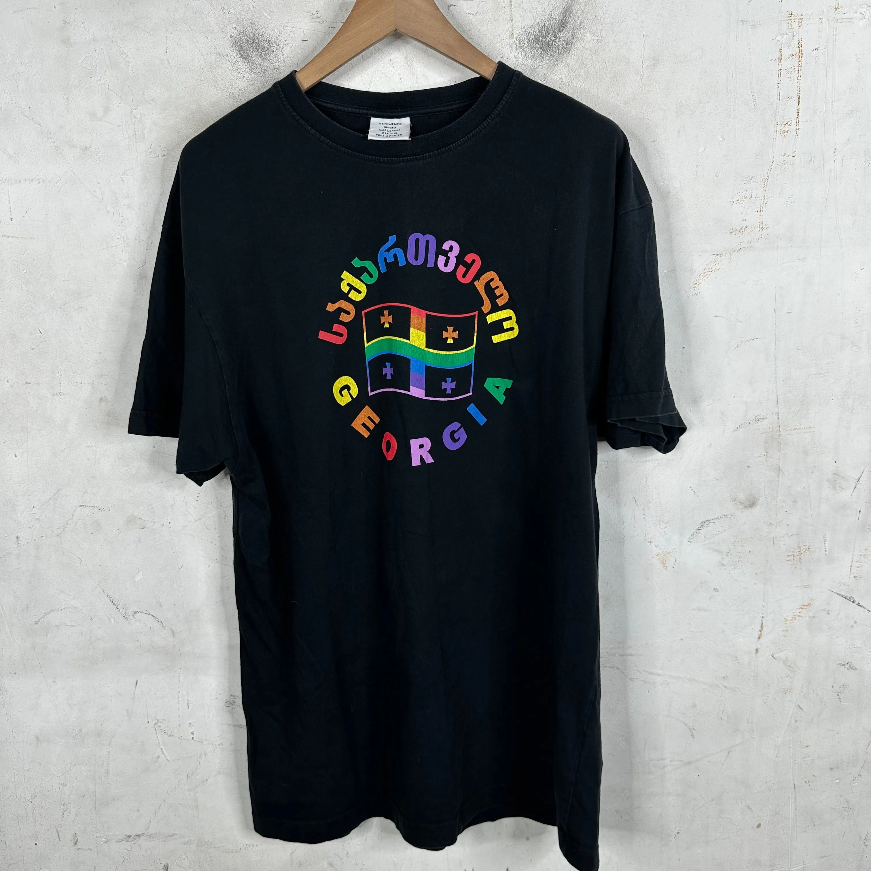 Vetements Georgian Rainbow Flag T-Shirt