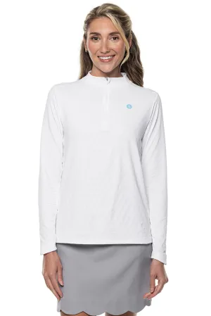 Women's Albatross Long Sleeve Pullover | White Diamond Jacquard
