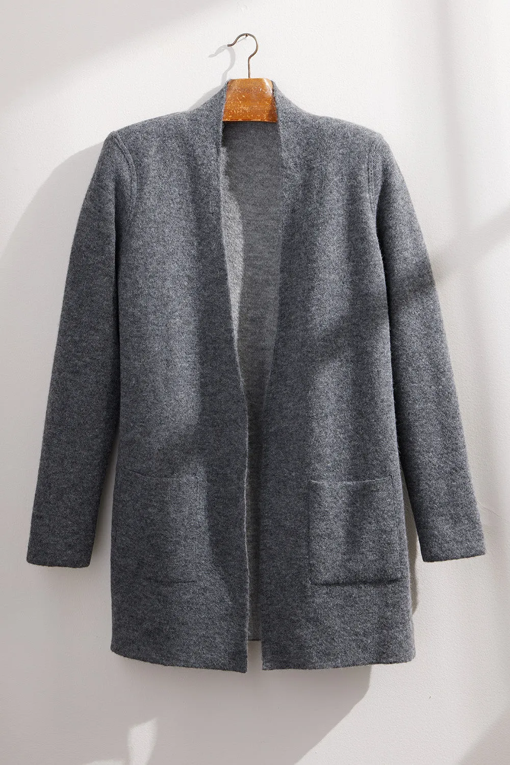 Women's Baby Alpaca Reversible Sweater Jacket