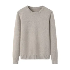 women's cashmere crew neck thicker sweaters